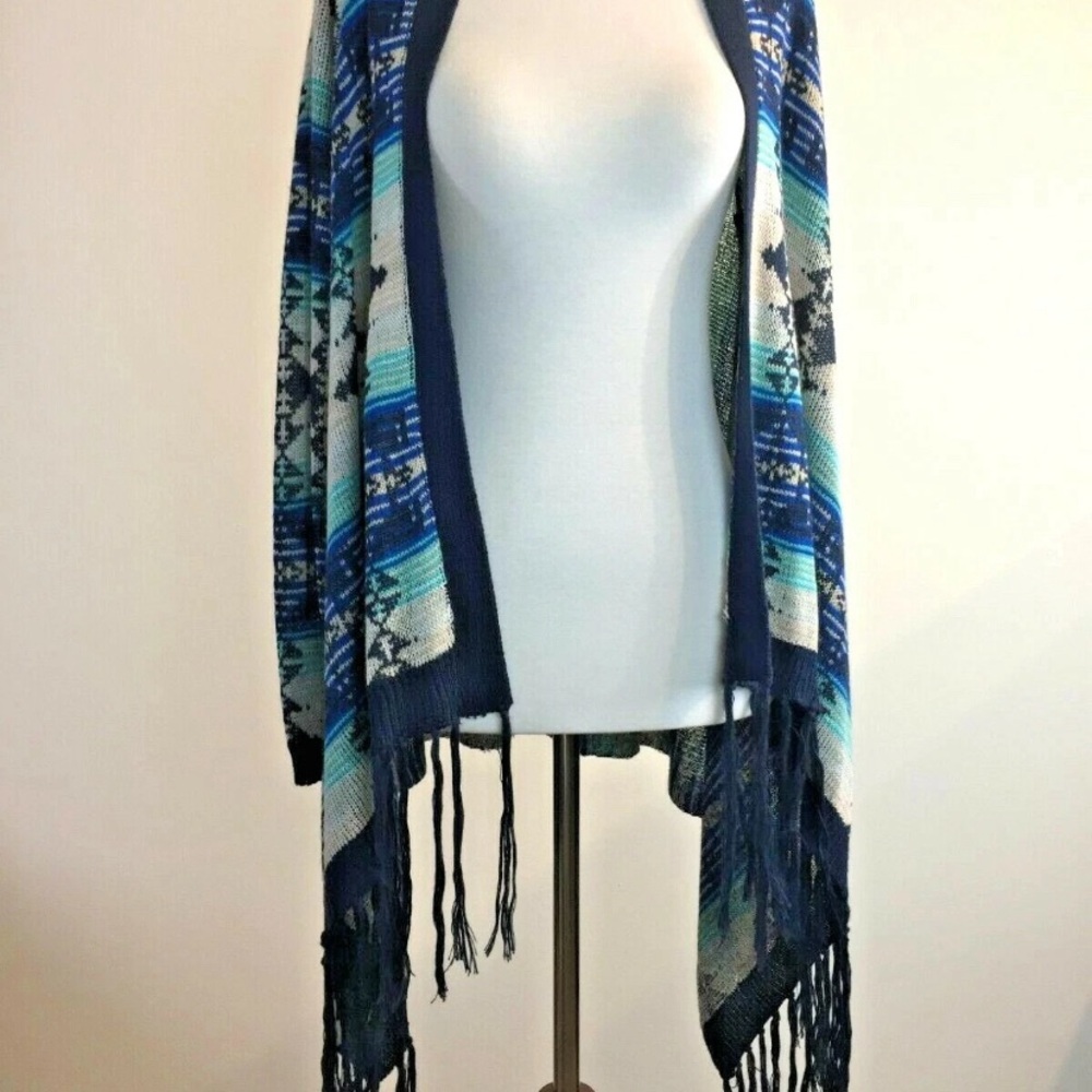 Altar'd State Navy and White Striped Sweater